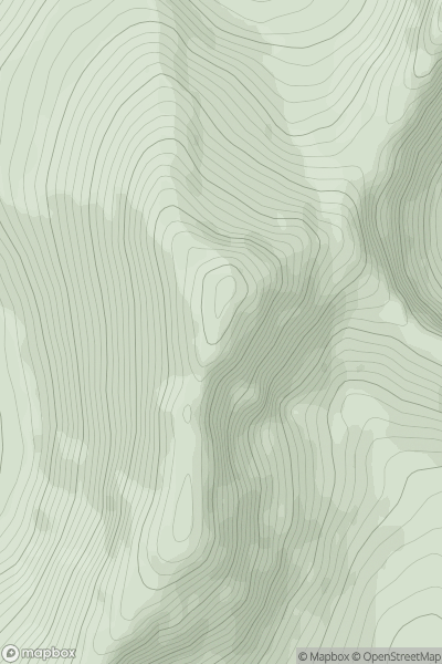 Thumbnail image for Beinn Tarsuinn [Arran and Holy Island] [NR959412] showing contour plot for surrounding peak